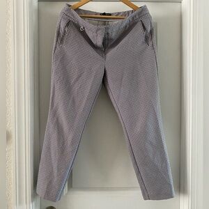 Adrianna Papell Gray Patterned Trousers